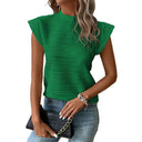 2024 Summer New Drop-Shoulder Sleeve Solid Color T-Shirt