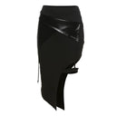 Kliou Asymmetrical Skirt Edgy Street-Style Upgrade for Youth