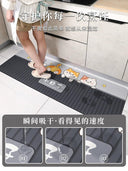 Cartoon Soft Diatom Ooze Kitchen Floor Mat Non-Slip Oilproof