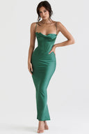 Elegant Satin Dress: Sophisticated Winter Party Style Now