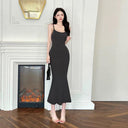 Seductive Lace-up Fishtail Tube Dress Elegant Alluring Choice