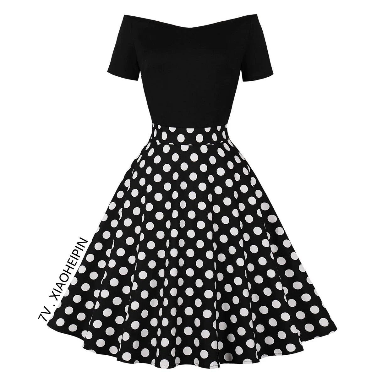 Elegant Polka Dot Dress: Graceful & Stylish Performance Choice