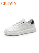 Crown Spring and Autumn Soft Bottom Shock-Absorbing White Shoes