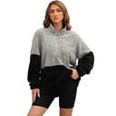 Fashion Special Offer Thick Zipped Stand Collar Sweatshirt