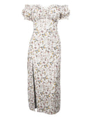 Ahagaga Summer Chic Floral Long Dress Versatile Elegance