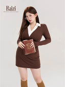 Spring Chic Dress by Bai-Zi Zhou Stylish Professional Attire