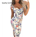 Vintage Floral Bandage Dress for Classic Special Occasions