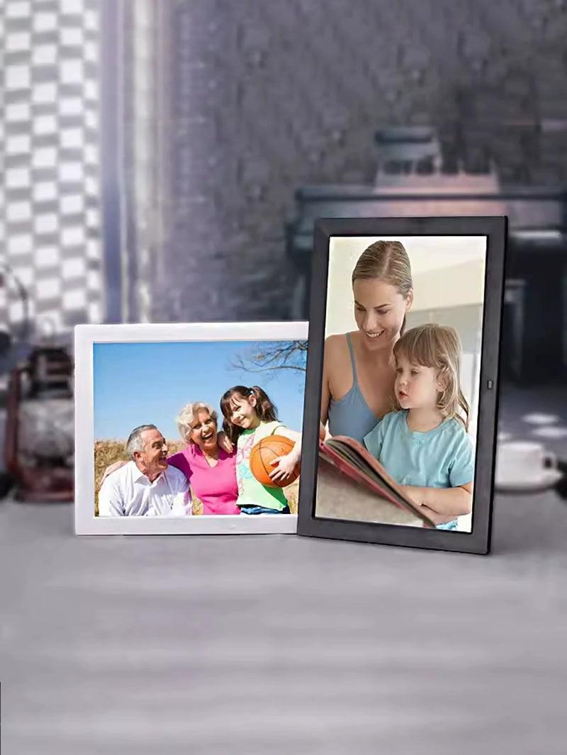 Yunzhixing Digital Photo Frame HD Narrow Edge Ultra-Thin Electronic Photo Album Picture Frame Video Supermarket Advertising Machine Horizontal and Vertical Wall Hanging