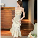 Socialite Fishtail Satin Dress Timeless Elegance and Grace