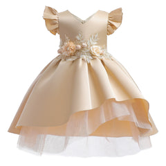 Children's Princess Wedding Party Dress: Elegant & Versatile Outfit