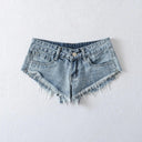 Sizzling Denim Shorts for Edgy Street Style Trend Women