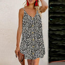 Fashion Summer V Neck Thin Knee-Length Skirt Camisole Dress