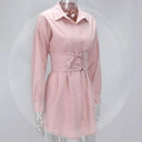 Vintage Pink Party Dress: Elegant Street-Style Fashion