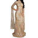 Elegant Silver Evening Gown Chic Design Timeless Glamour