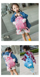 Kids Entering the Kindergarten Small Bookbag Cute Cartoon