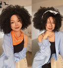 Embrace Style Afro Kinky Curly Wig Fluffy Bangs Fit Comfort