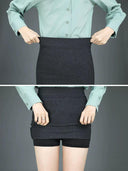 Chic Gray Elastic Skirt: Modern Woman's Fashion Upgrade