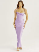 Elegant Satin Dress: Sophisticated Winter Party Style Now