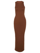 Ahagaga Elegant Sleeveless Maxi Dress for Sophisticated Women