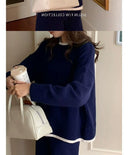 Classic Style Cashmere Sweater Suit Women's Two-Piece Set