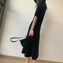 Chic Black Korean Style T-shirt Skirt Summer Essential Fashion