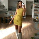 Elegant Mini Dress for Women Chic Club Attire Spring Fashion