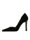 Sophisticated Suede Hollow-out High Heels Elevate Your Style