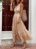 Chiffon Panel Dress: Sophisticated Street Style Elegance