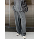 Ayi Brushed Coat & Trousers Sports Hoodie for Autumn Wear