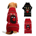 Christmas Pet Clothes Red Nose Deer Sweater For Dogs