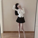 White Shirt Pure Desire Slim-Fit Korean Style Fashion