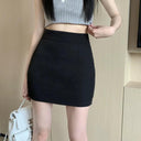 Modern Chic High Waist Slimming Skirt Zipper Closure Style