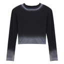 American Gradient Long Sleeves T-Shirt Stylish Spring Essential