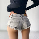 Sizzling Denim Shorts for Edgy Street Style Trend Women