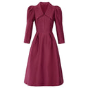 Stylish V-neck Princess Dress Autumn Elegance and Charm