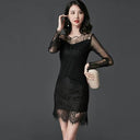 Spring Lace Slim-Fit Shirt for Modern Women's Style