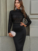 2024 Autumn and Winter New Long Sleeve Dress Slim Fit