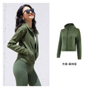 Yoyoplus Slim Looking Loose Long Sleeve Hooded Jacket for Women