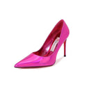 Rose Red Laser Mirror High Heels Patent Leather Footwear