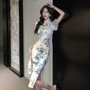 Luxury Cheongsam Dress: Retro Commuting Elegance Women