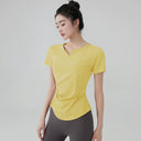 Stretchy Yoga T-shirt Lightweight Fitness Top for Active Women