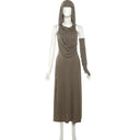 Spicy Chic Dark Wind Pleated Dress Summer Sophistication