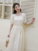 French Style Dress: Elegant Long Dress for First Date