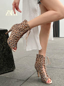 Jazz Stiletto Sandal Boots Trendy Summer Footwear Style