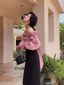 Spicy Western Off-Shoulder Shirt Hot Autumn Fashion Trend