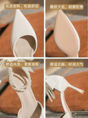 Pearl Fairy Style Flats Korean Chicness for Spring 2023