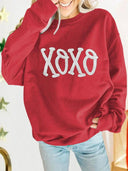 Chic Christmas Letter Print Pullover Sweater for Women