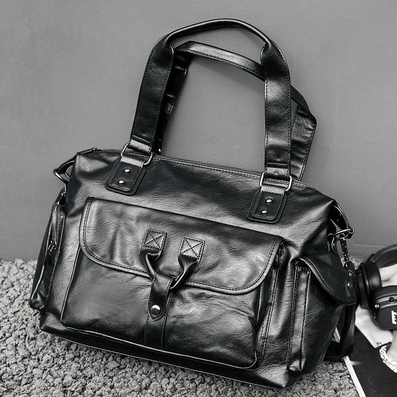 New Arrival Large Capacity Men's Business Trip Leather Backpack