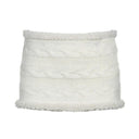 White Wool Patchwork Zipper Skirt Retro Twist Winter Fashion