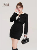 Spring Chic Dress by Bai-Zi Zhou Stylish Professional Attire